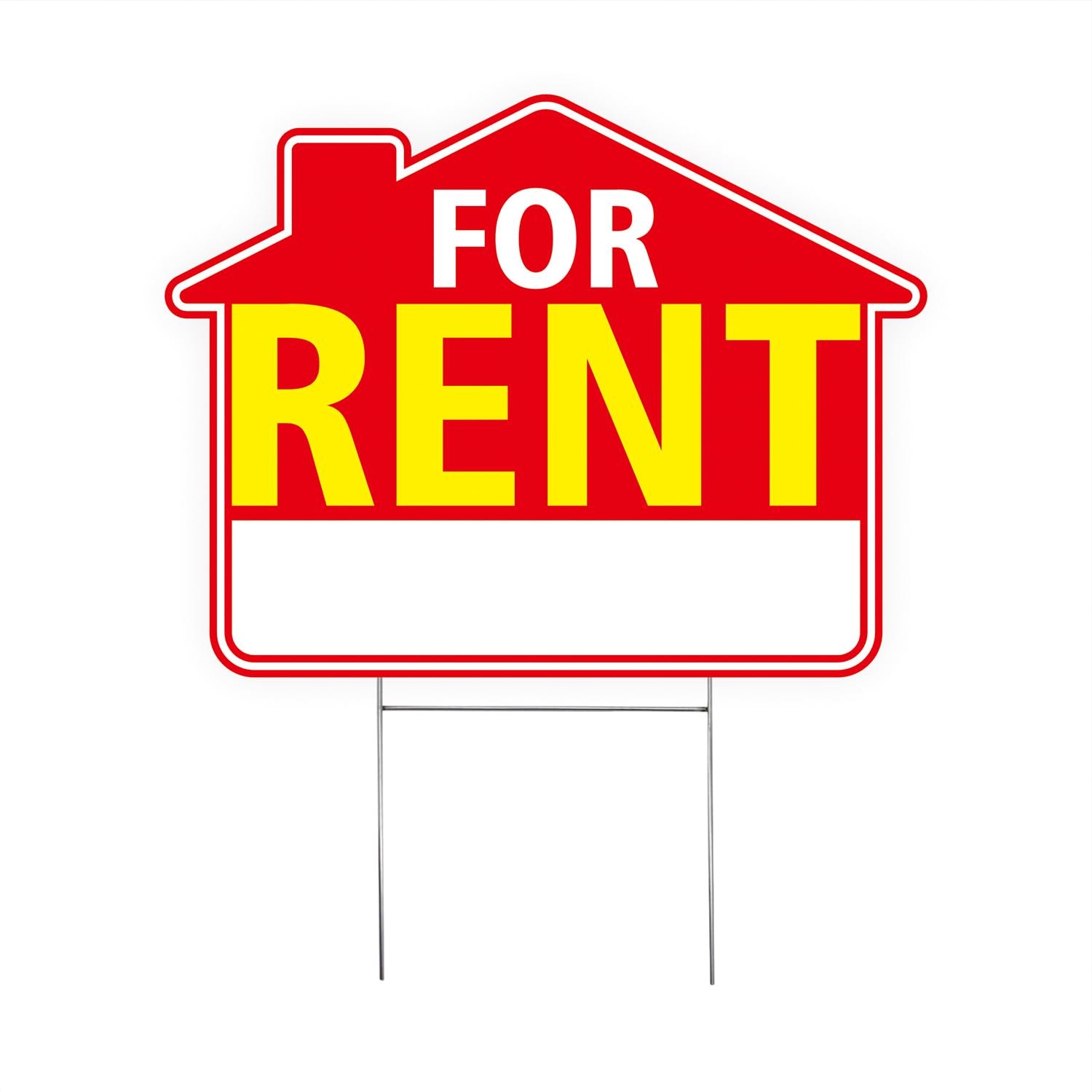 BOLDVANTIX For Rent sign double-sided for maximum street visibility