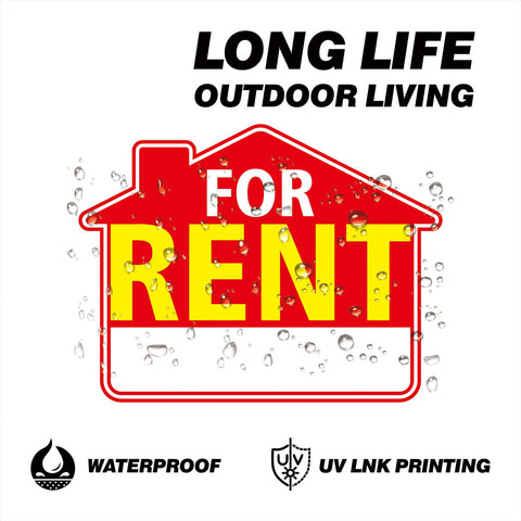 BOLDVANTIX For Rent sign with stake setup enables quick lawn display