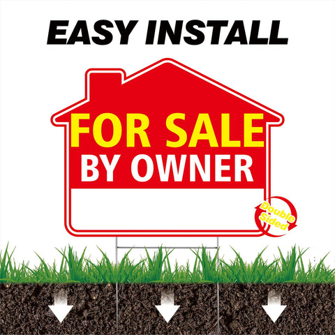 BoldVANTIX yard sign suitable for FSBO, estate and garage sales.