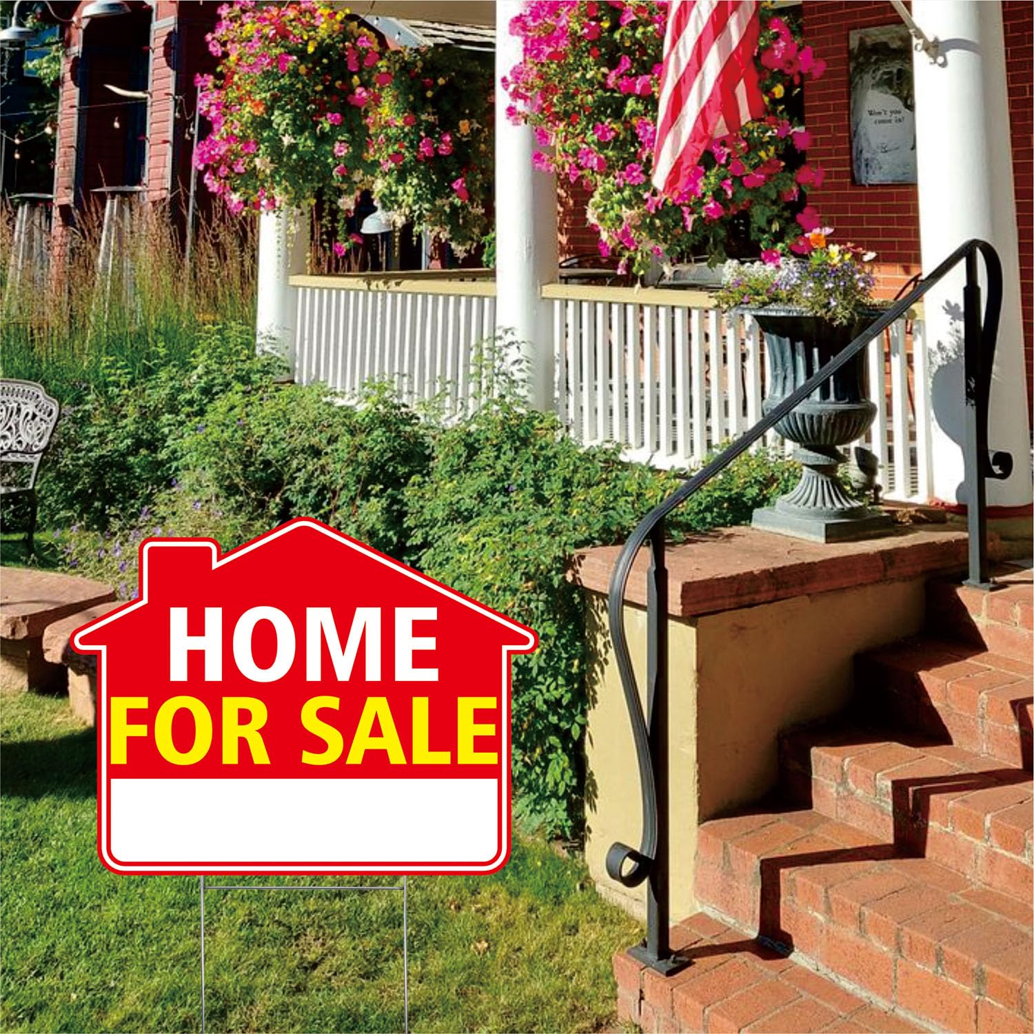Boldvantix red white yellow design stands out to guide buyers to your listing