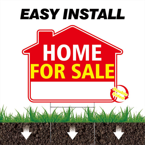 Boldvantix yard sign installed in grass supports quick, secure open-house setup