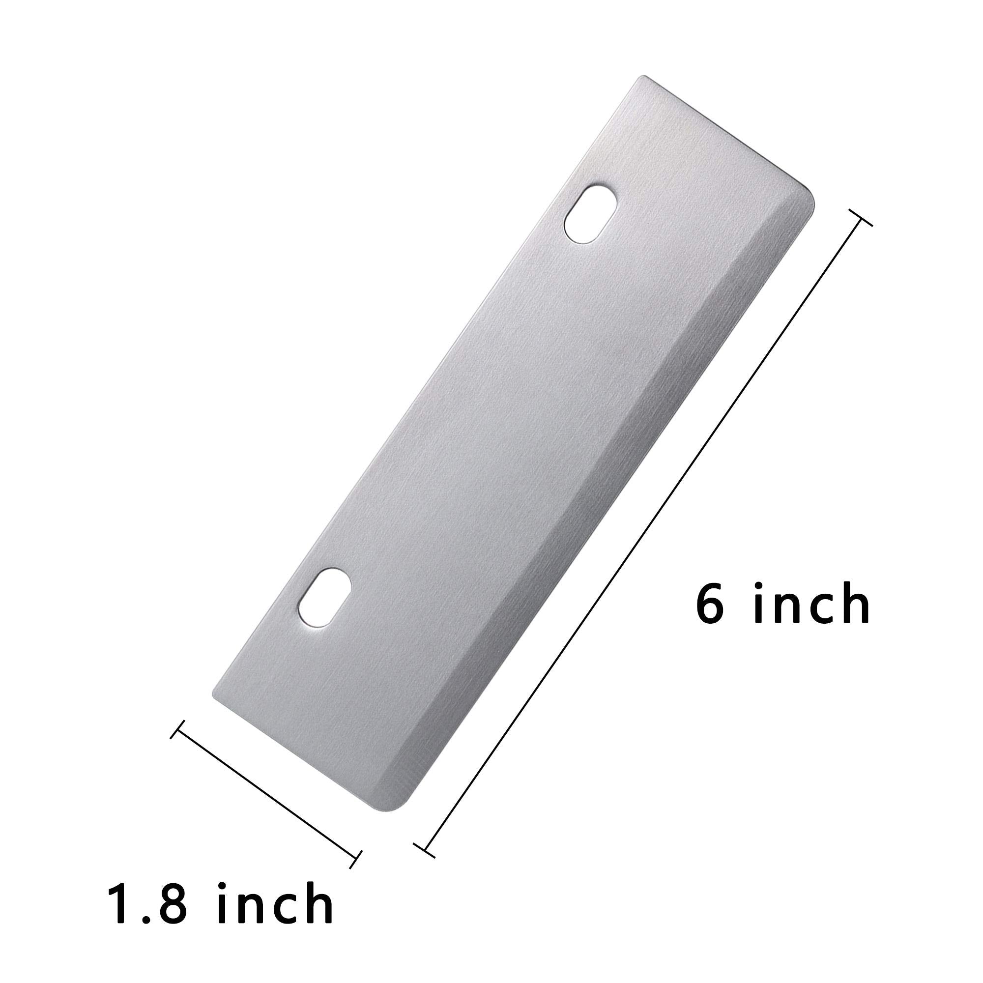 BOLEXINO flat-top grill scraper blades stainless for efficient residue removal