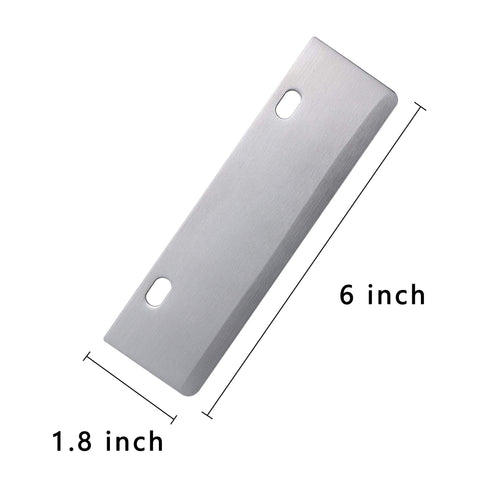 BOLEXINO flat-top grill scraper blades stainless for efficient residue removal