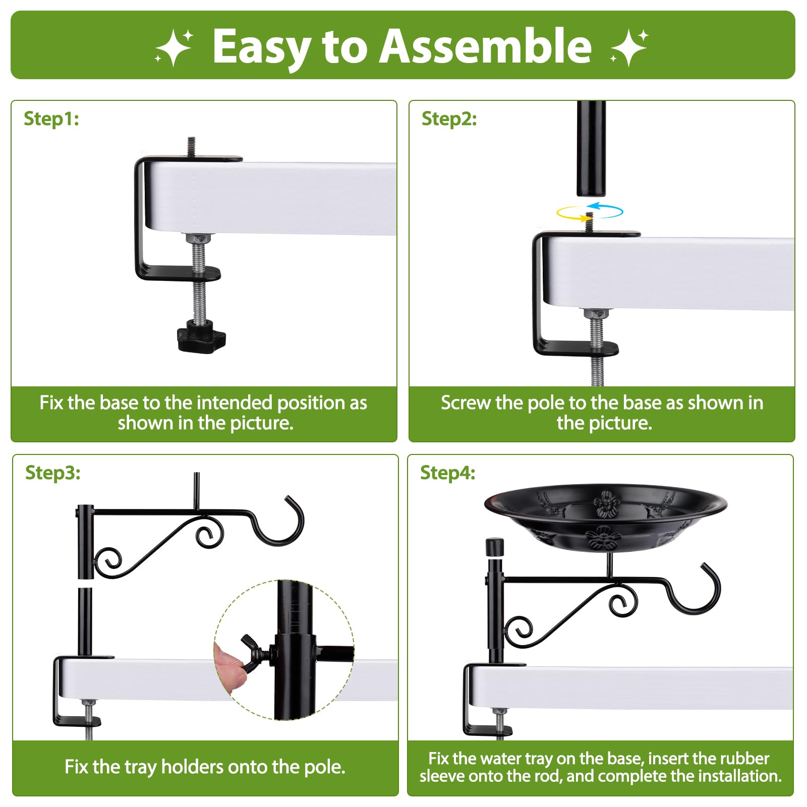 BOLITE adjustable-deck-clamps fit a range of deck thicknesses.