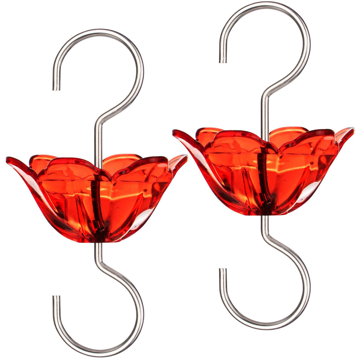 BOLITE ant moat with red flower shape protecting feeders from ants.