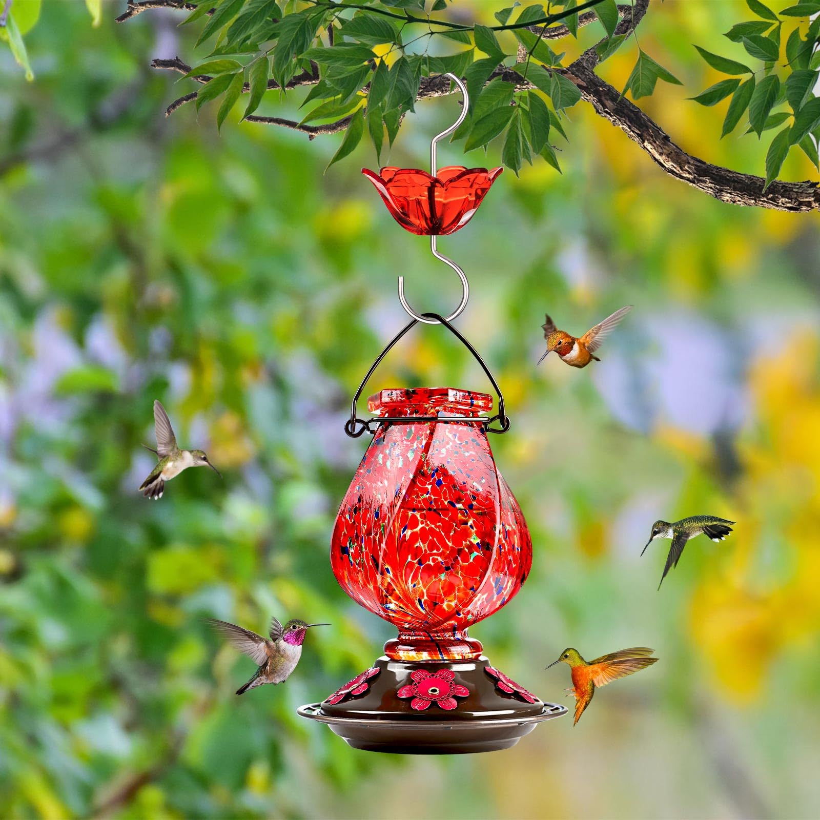 BOLITE ant moat in red flower design supporting long outdoor use.