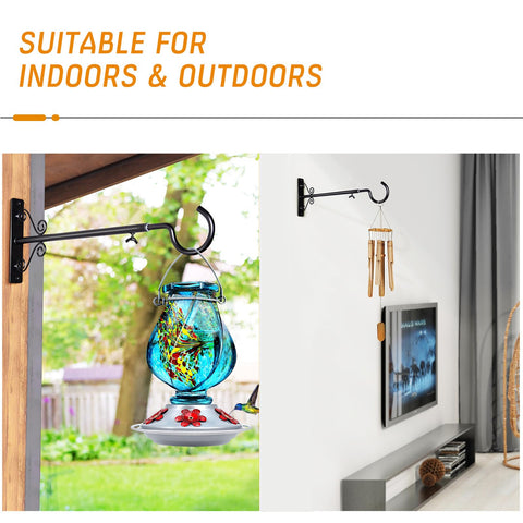 BOLITE bird feeder and planter hanger ideal for outdoor displays.