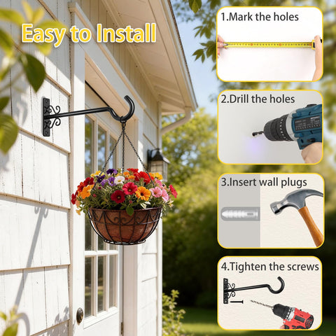 BOLITE bird feeder hanger 8inch supports weight safely.