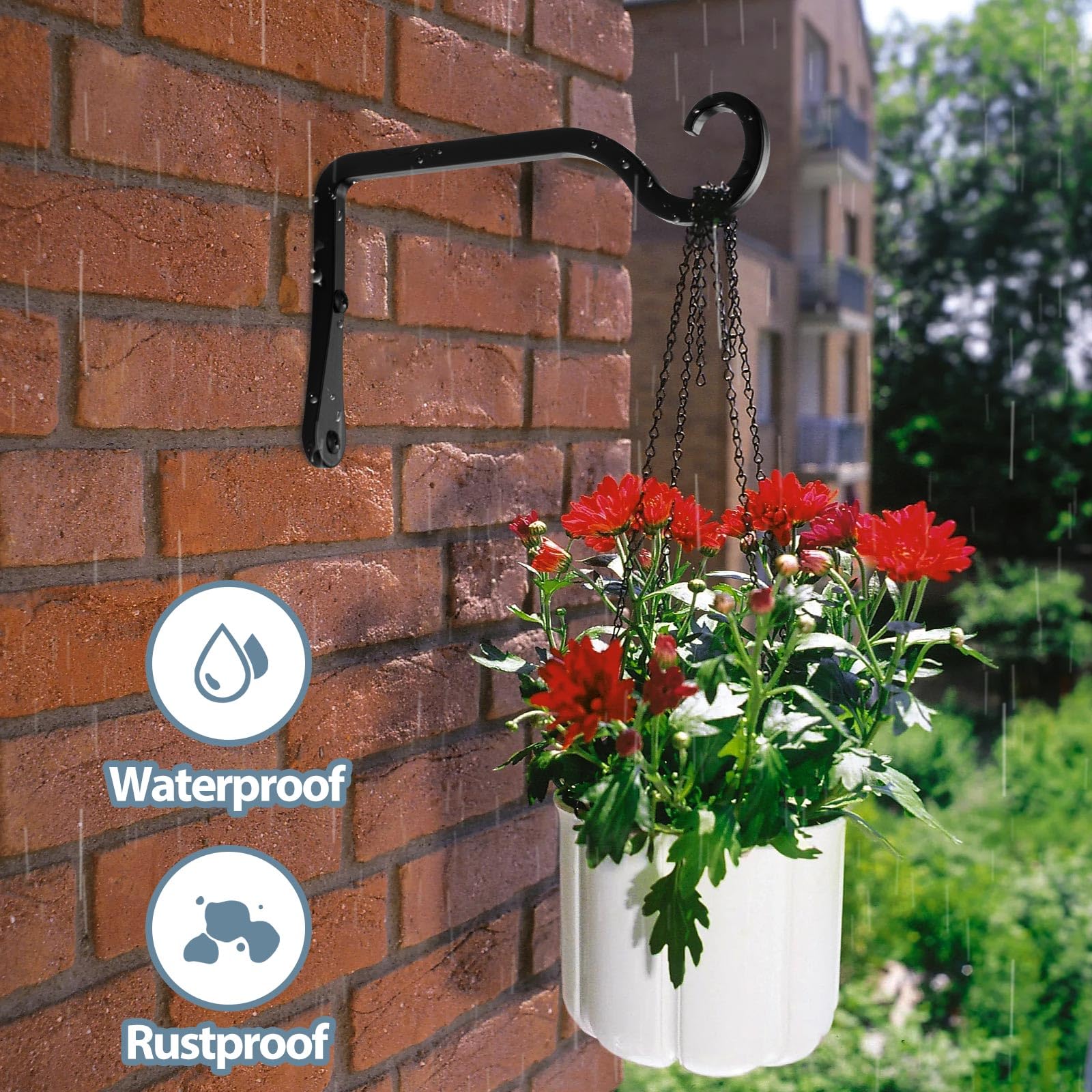 BOLITE bird feeder hanger supports secure mounting on various surfaces.