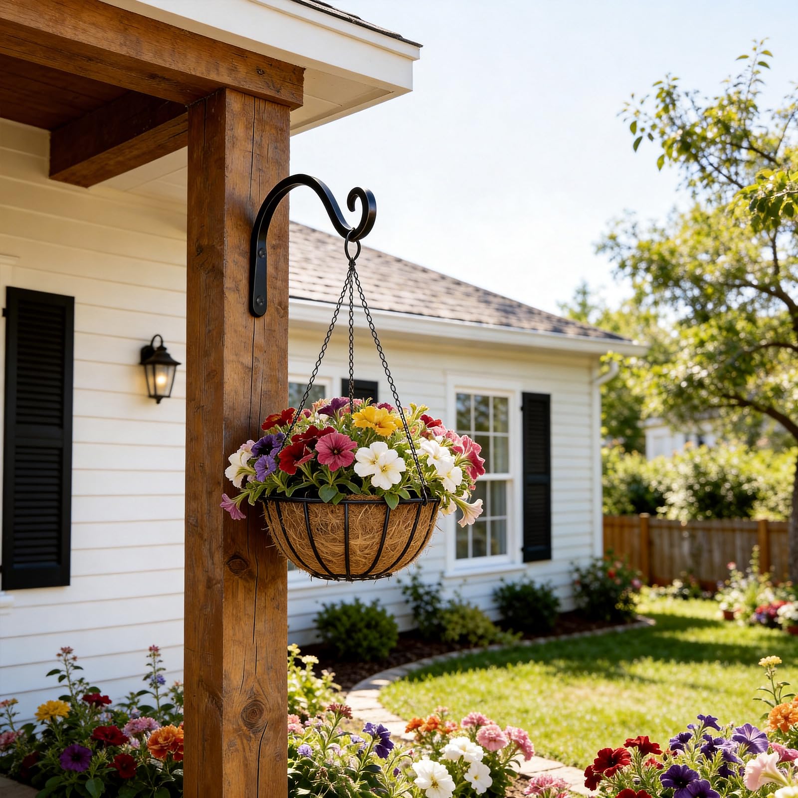 BOLITE easy install hook makes quick outdoor setup without tools.