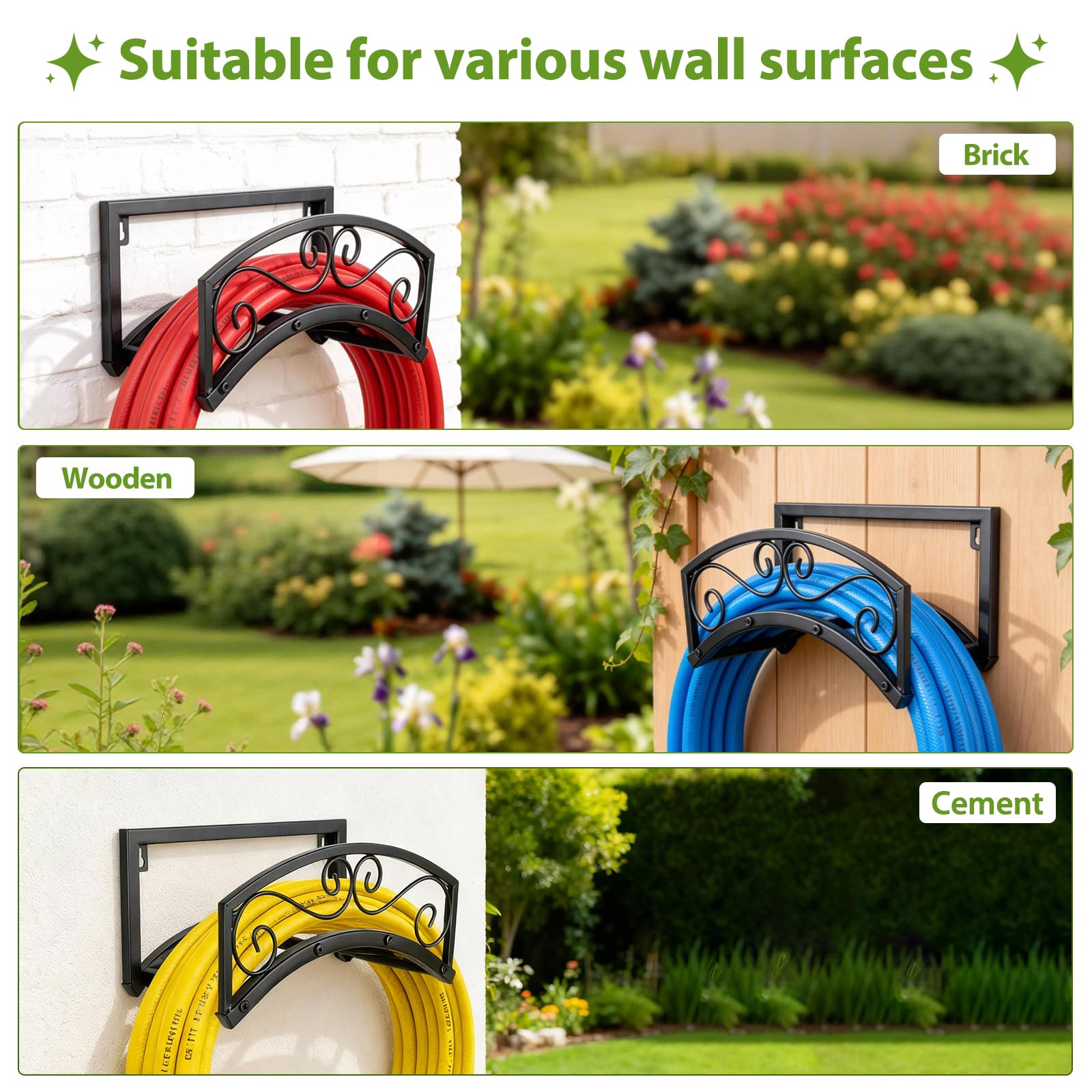 BOLITE freestanding hose holder offers flexible placement