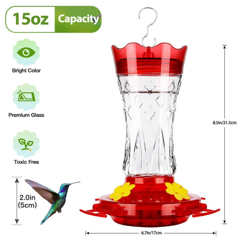 BOLITE feeder showing perches and accessible nectar for hummingbirds