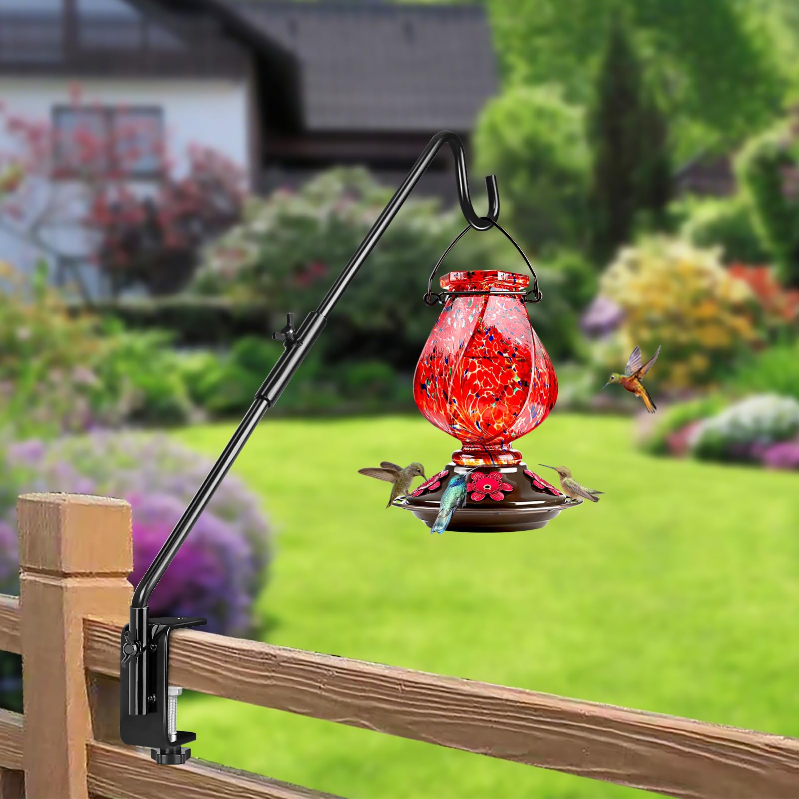 BOLITE heavy-duty deck hook in rust-proof black finish provides secure outdoor support
