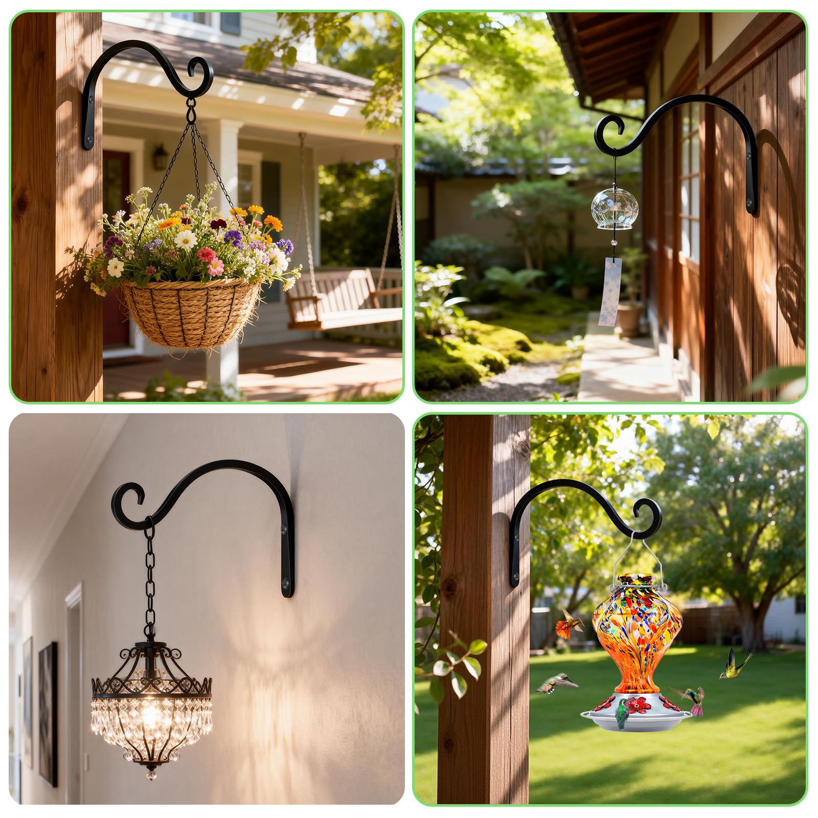 BOLITE home decor hook set for versatile mounting on walls or fences.