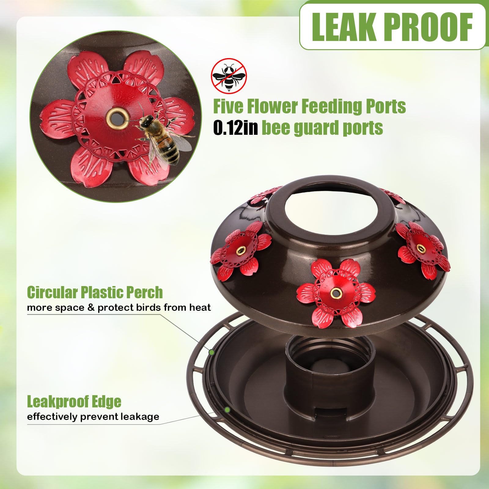 Bolite ant moat and hanging hook prevent mess