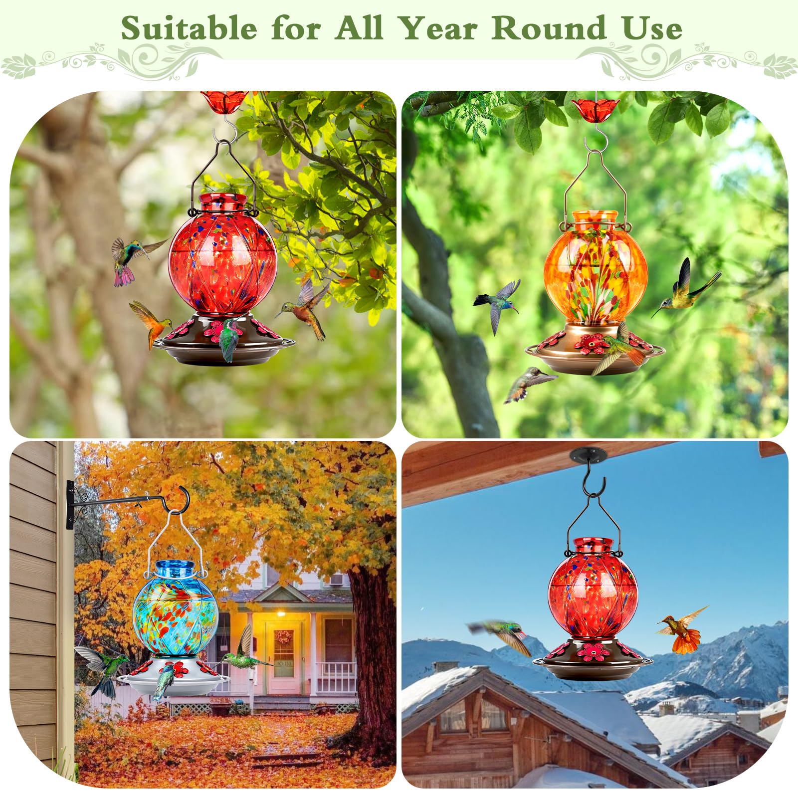 BOLITE gift-ready hummingbird feeder for nature lovers