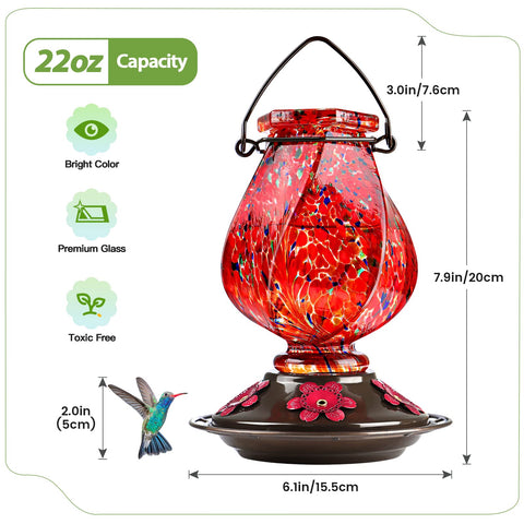 BOLITE glass bubbles add charm while attracting hummingbirds.