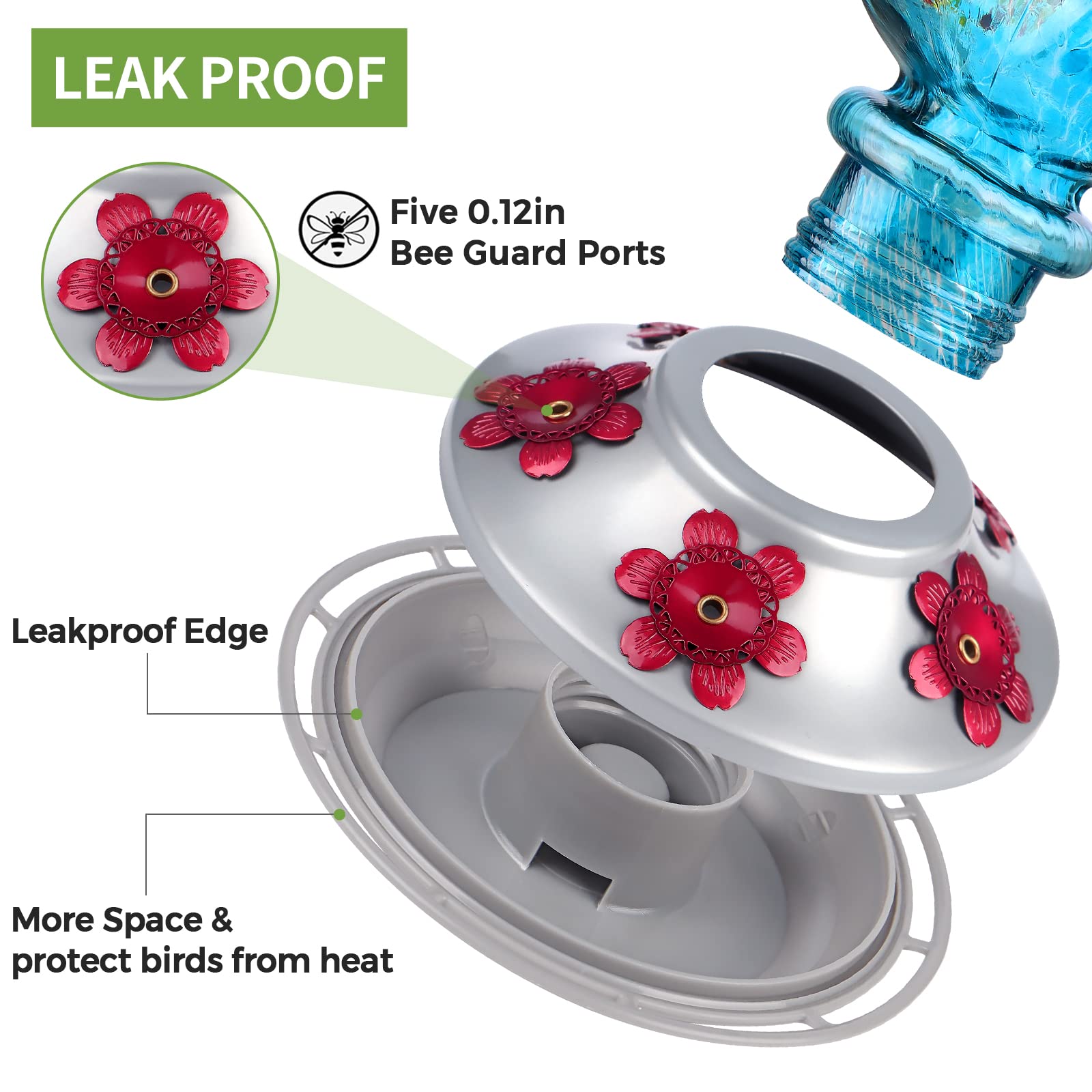BOLITE leak proof cap prevents spills during windy afternoons