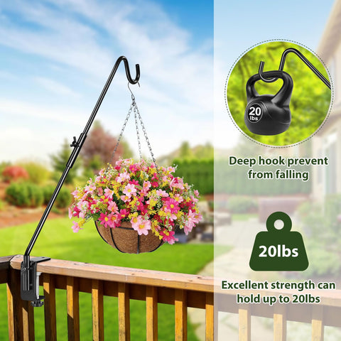 BOLITE planter hanger for outdoor decor suitable for patios and balconies