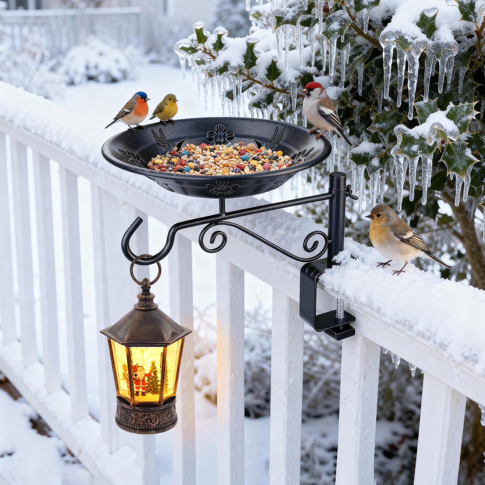BOLITE removable-water-tray simplifies cleaning and bird maintenance.