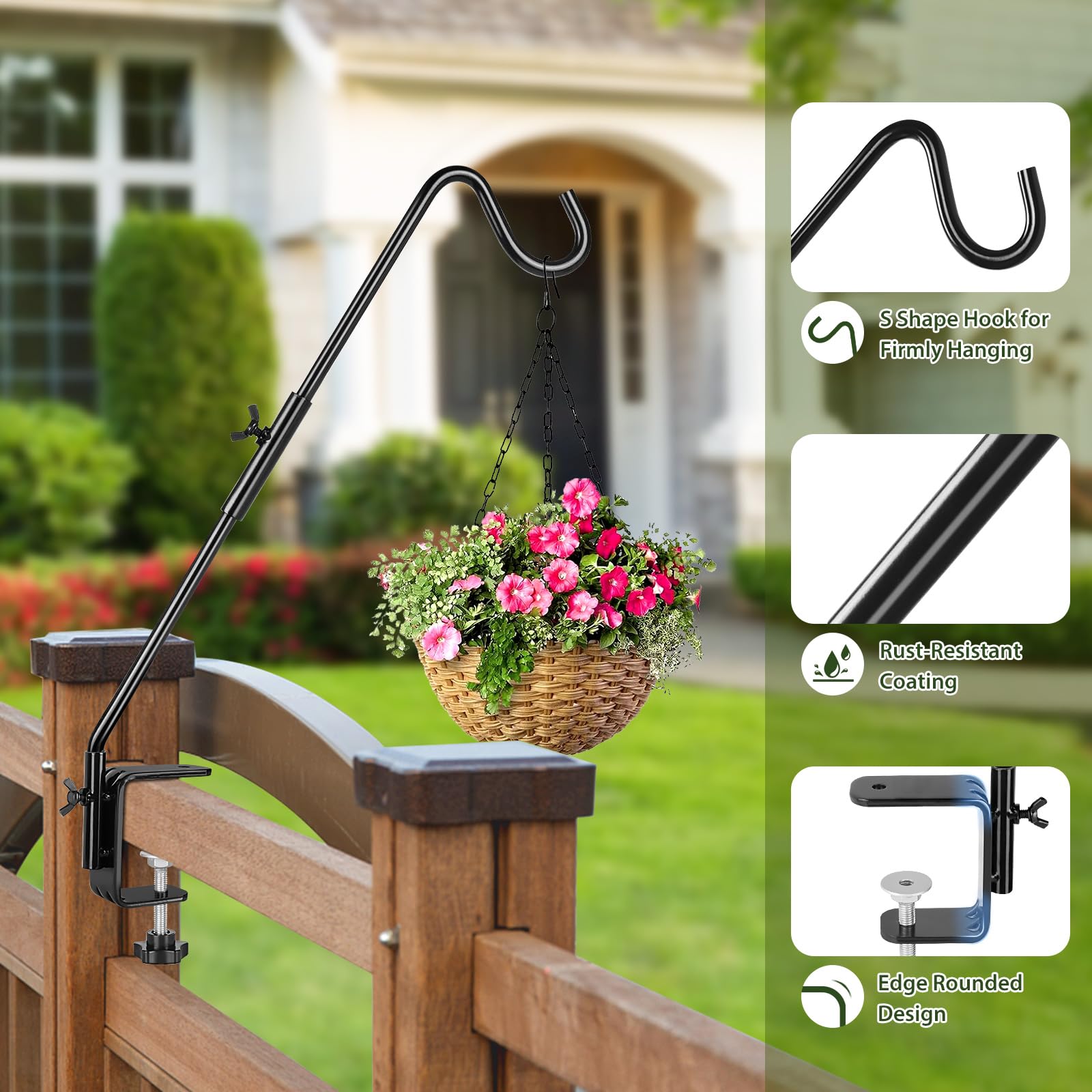 BOLITE S-shaped bracket secures items on outdoor walls.