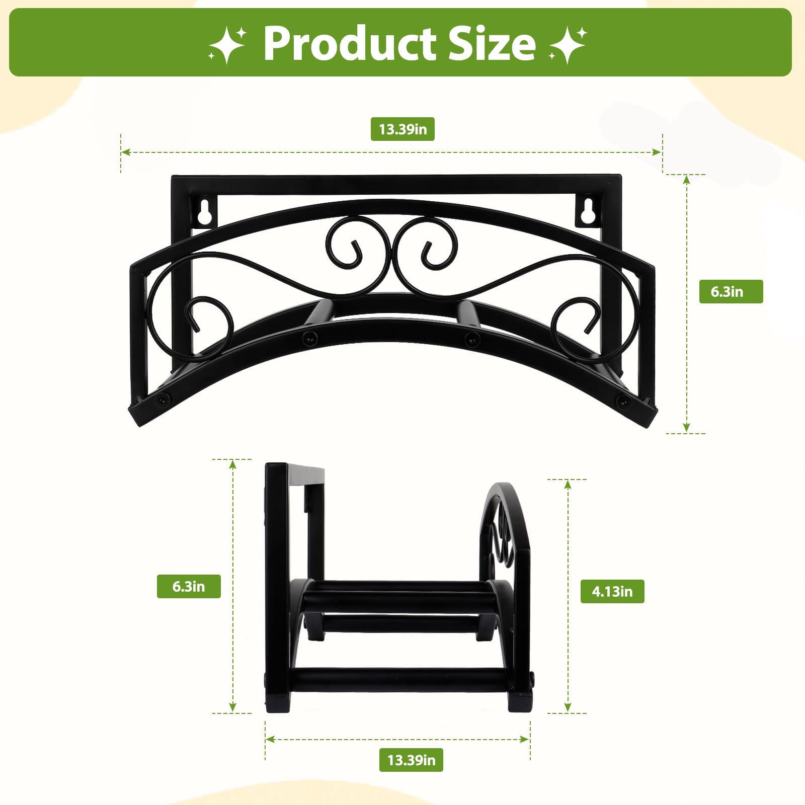 BOLITE vintage design hose holder adds charm to garden