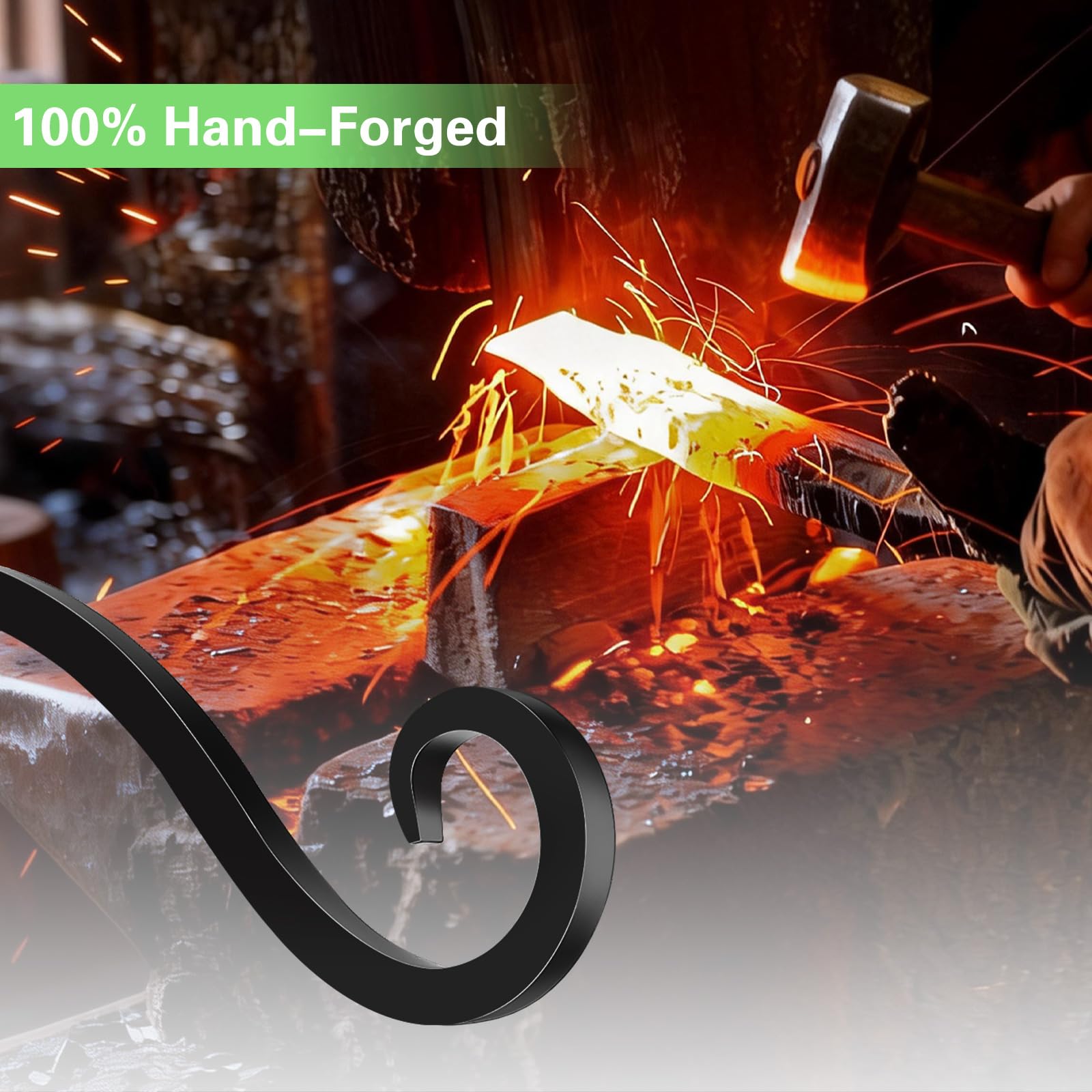 BOLITE wind chime hanger showcases decor while supporting lightweight metal pieces.