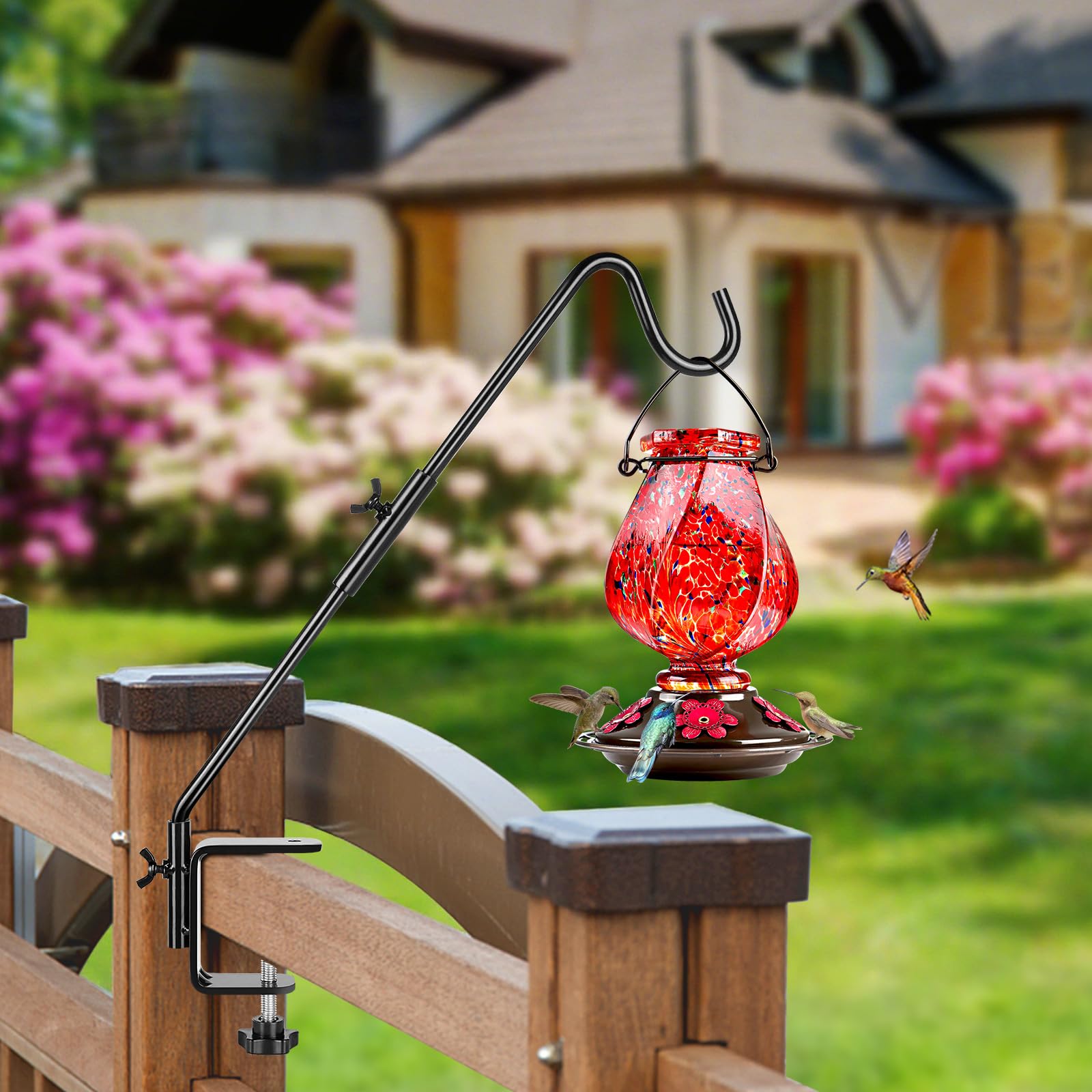 BOLITE wind chimes hanger keeps decorative chimes suspended on decks and porches