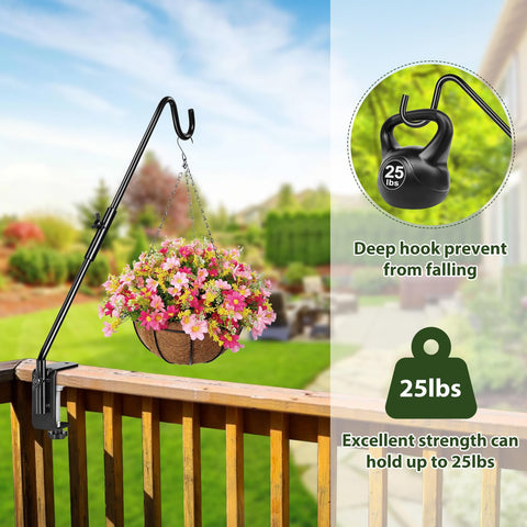 BOLITE wind chimes displayed securely on adjustable arm.