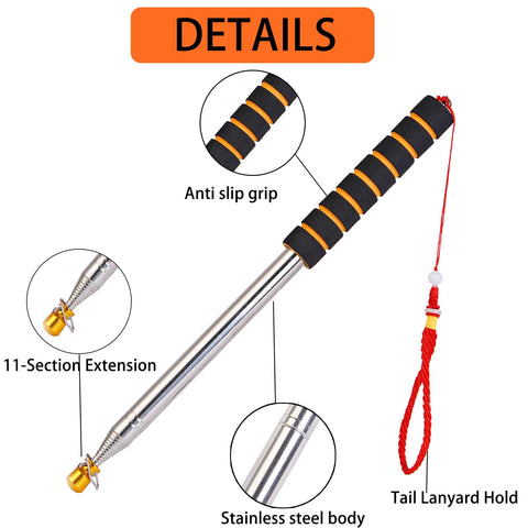 Boliyoooki anti-slip grip flag pole for comfortable guidance during events