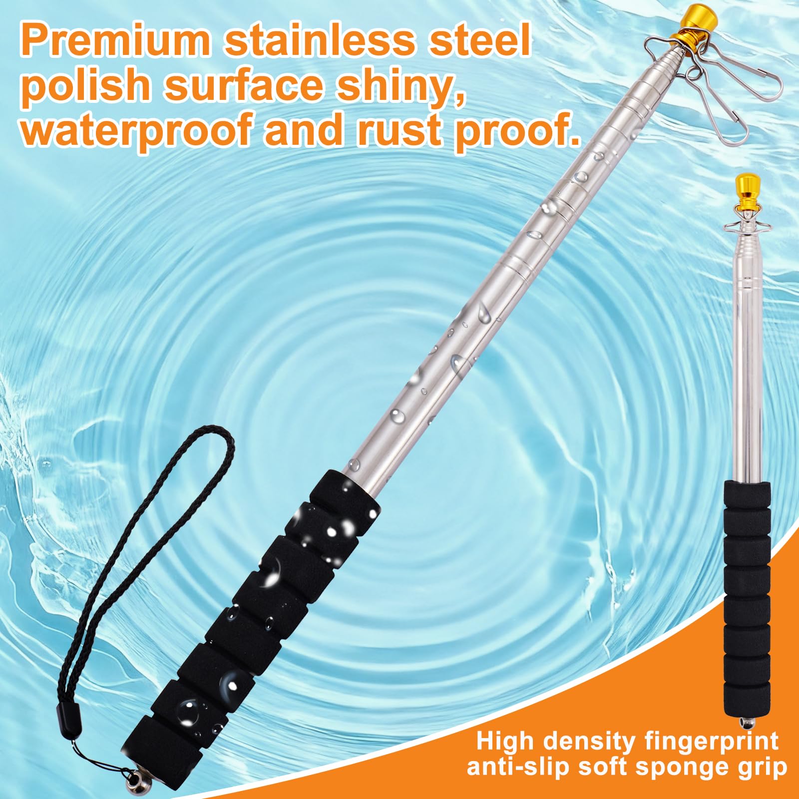 Boliyoooki stainless-steel body resists rust and wear for lasting performance.