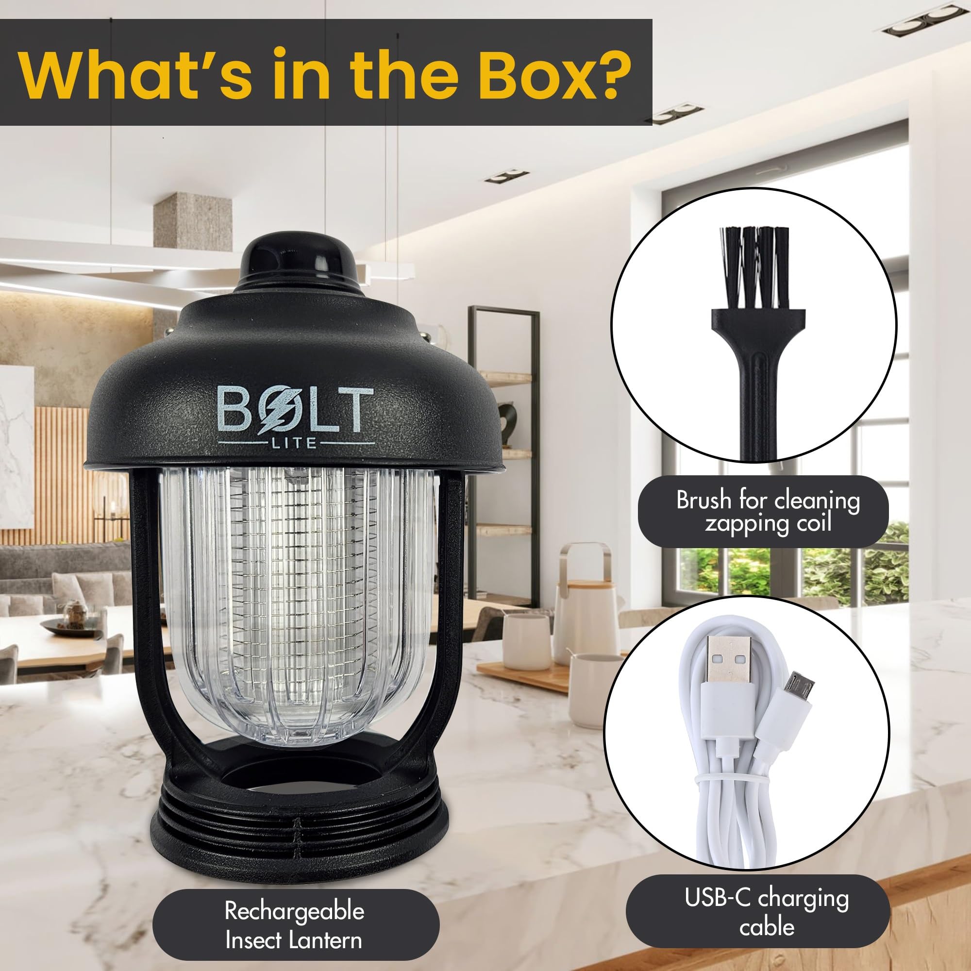 Bolt LITE camping lantern outdoor-event shows integrated pest-lighting for pest-friendly evenings