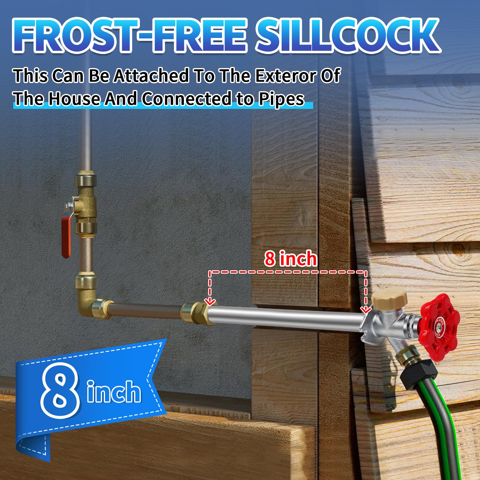 Boltigen 1/2in NPT inlet enables straightforward, leak-free connection to threaded supply lines.