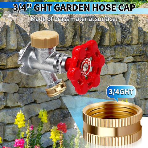 Boltigen 3-4 GHT hose cap prevents dust and debris from entering pipes.