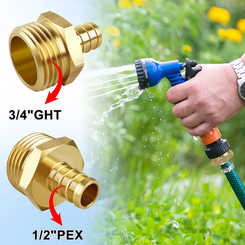 Close-up of Boltigen brass hex connector highlighting durable, leak-free design.