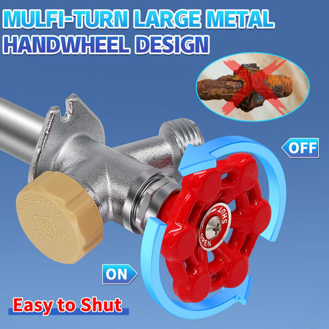Boltigen chrome plated brass spigot for weather resistance and longevity.