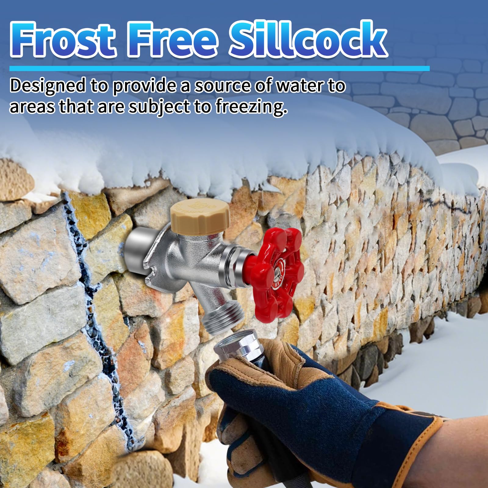 Boltigen frost free outdoor faucet suited for freezing climates.