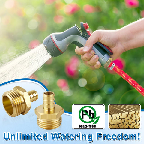 Boltigen garden irrigation connector suited for hoses and irrigation systems.