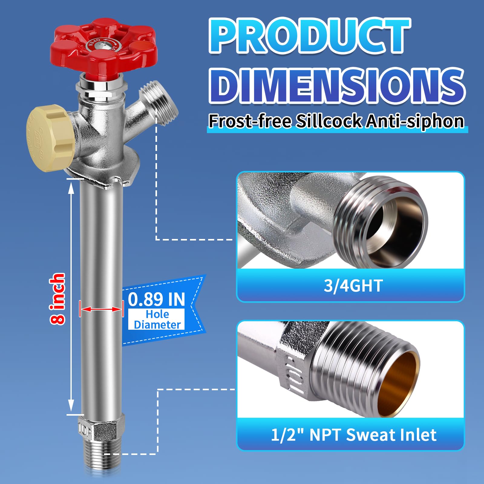 Boltigen no lead brass outdoor faucet supports safe potable water for outdoor tasks.