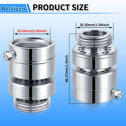 Boltigen PK1390 lead-free brass body ensures safe water connections.