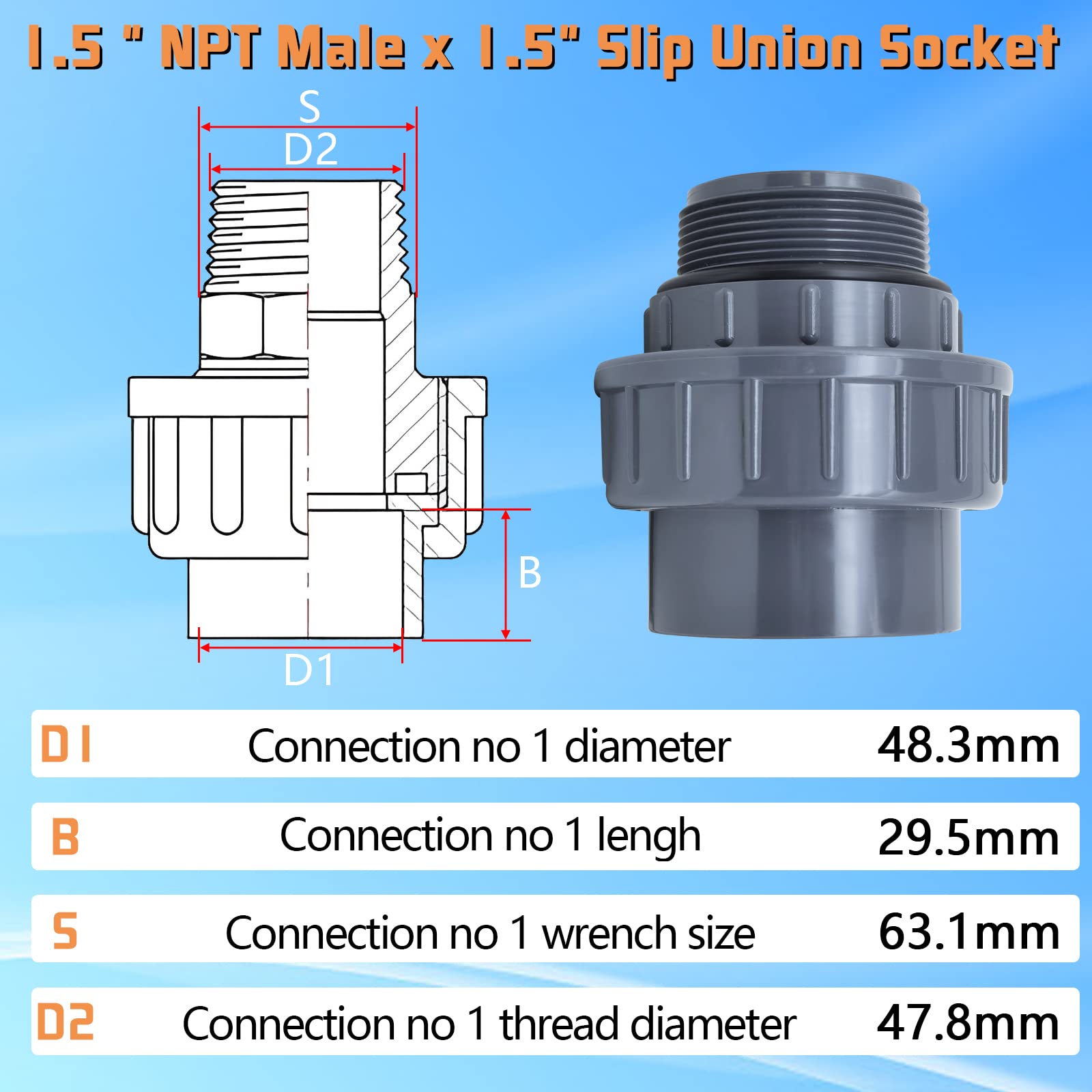 Boltigen union-friendly design facilitates quick assembly and maintenance for pool systems.