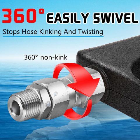 Boltigen hose-to-gun connection demonstrates secure 3/8 NPT fit.