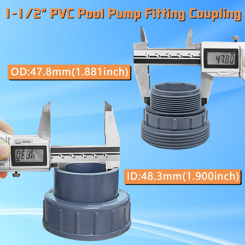 Boltigen PVC adapter includes Teflon tape for simple, reliable leak prevention.