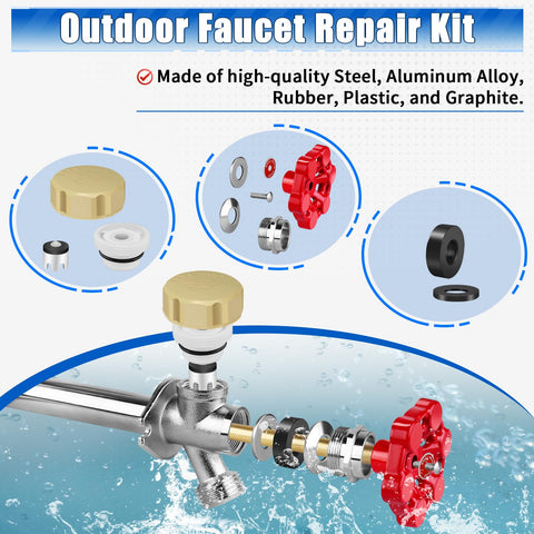 Boltigen wall hydrant service kit ready for quick outdoor faucet maintenance