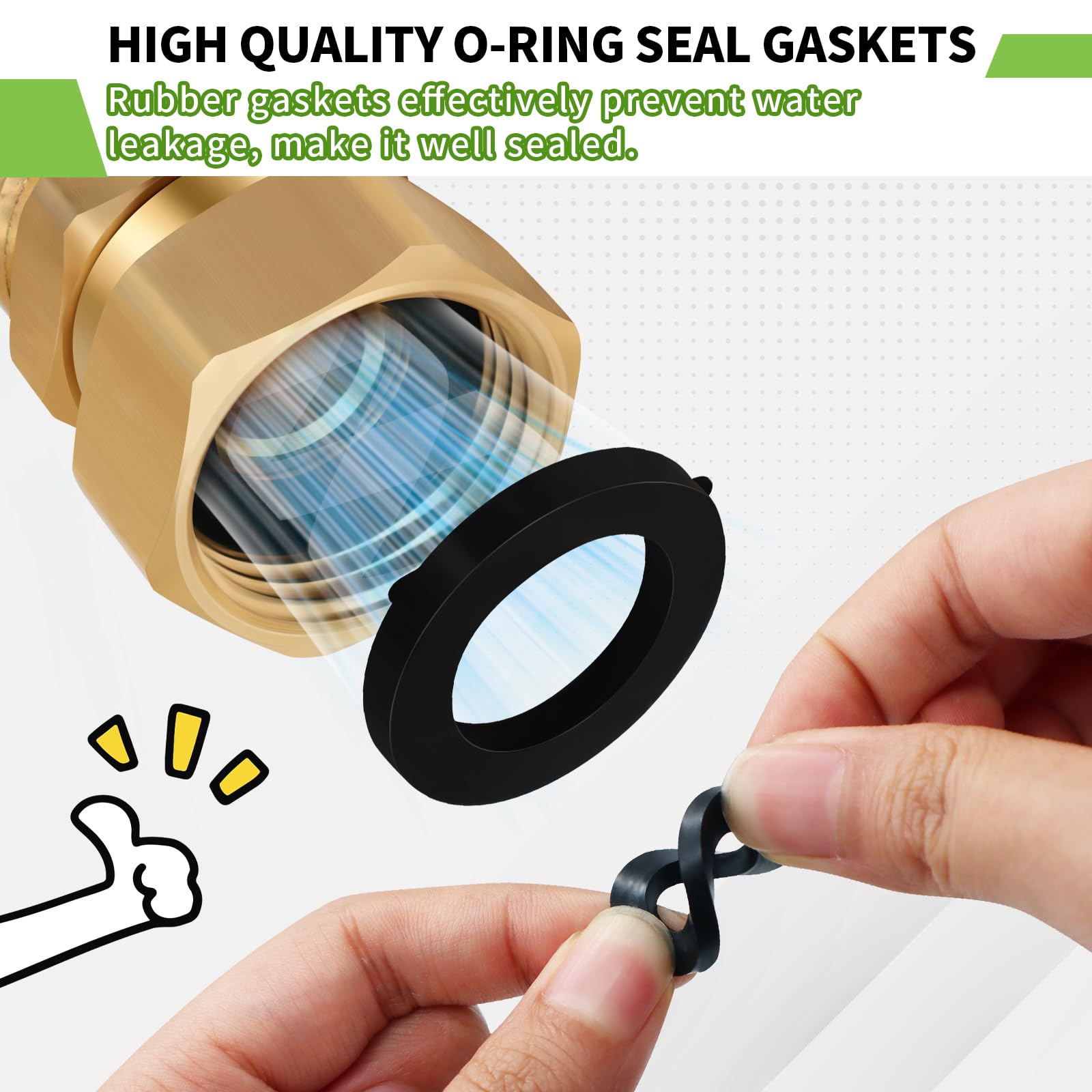 Boltigen swivel used for car and window washing tasks outdoors