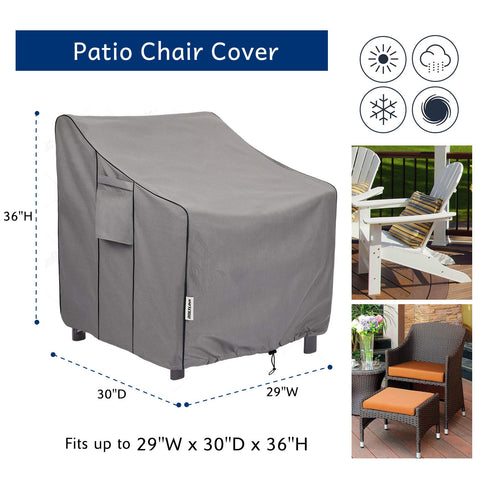 BOLTLINK windproof cover with straps keeps chairs secure on windy days