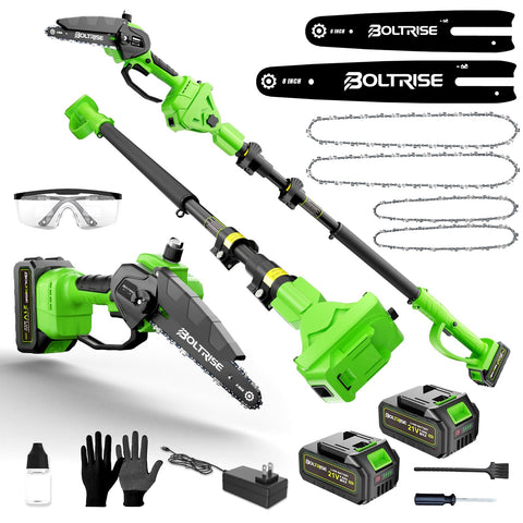 Boltrise 3in1 cordless chainsaw for versatile pruning and trimming in gardens.