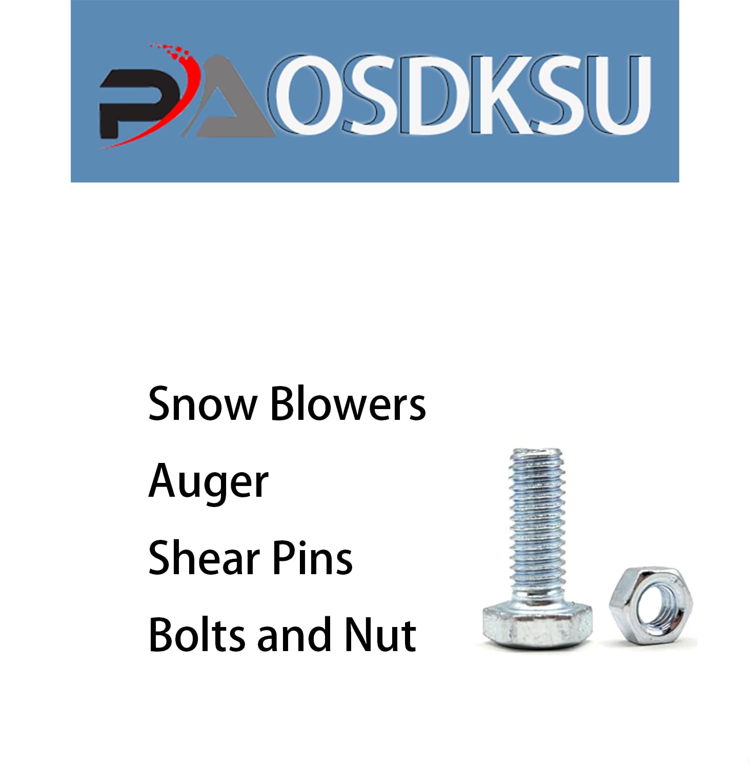 Compact bolts and nuts set for Honda snowblower auger assembly enables easy field maintenance.