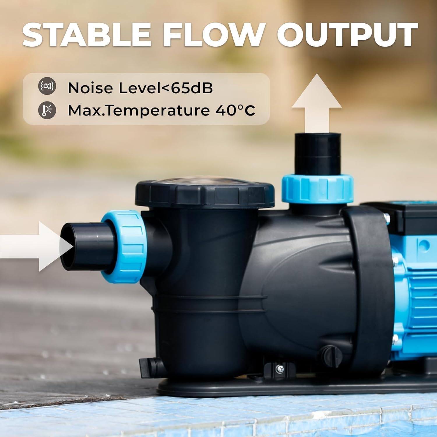 BOMGIE pool pump filter basket image emphasizing debris capture