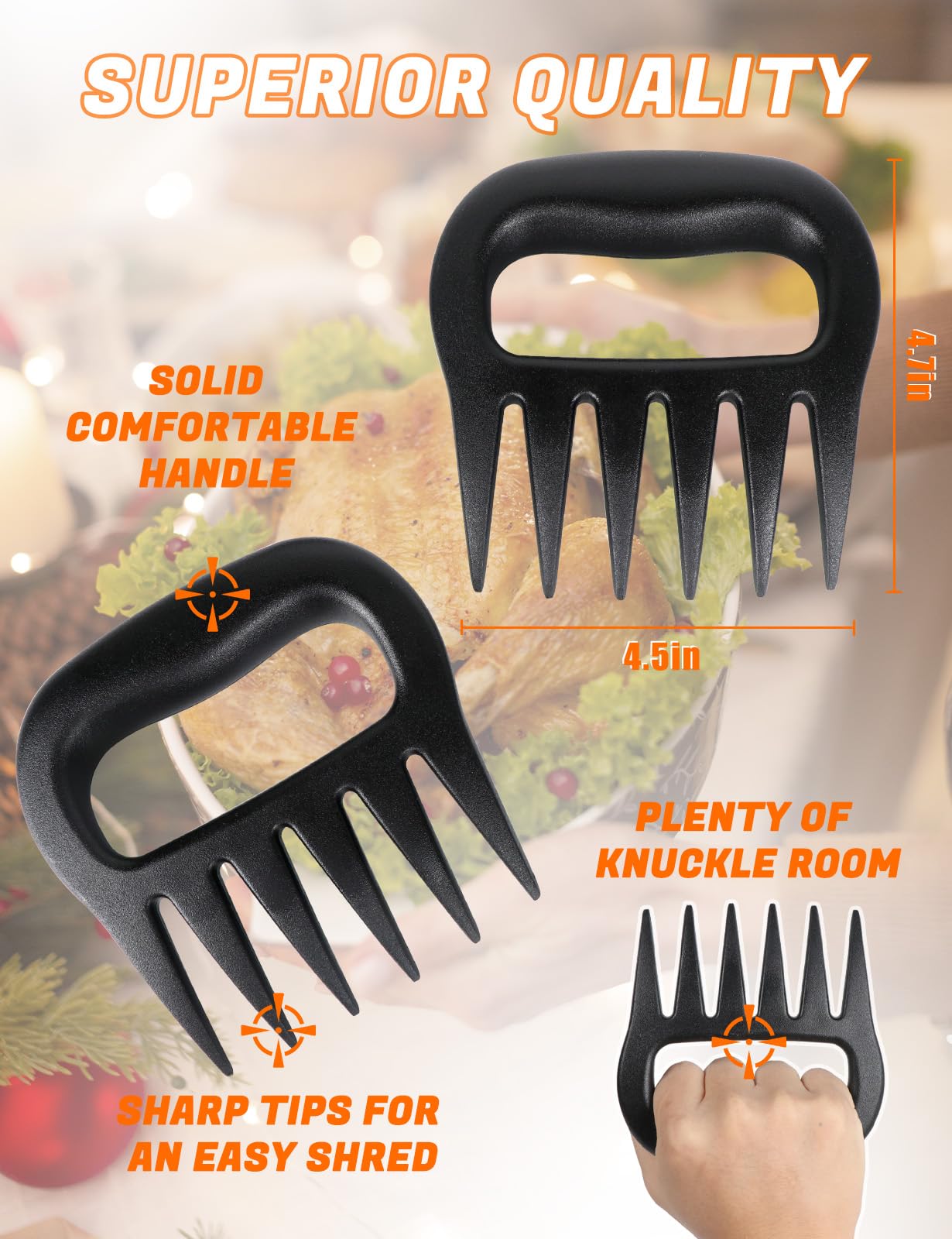 Bomis Shredder Claws gift-ready packaging for BBQ lovers.